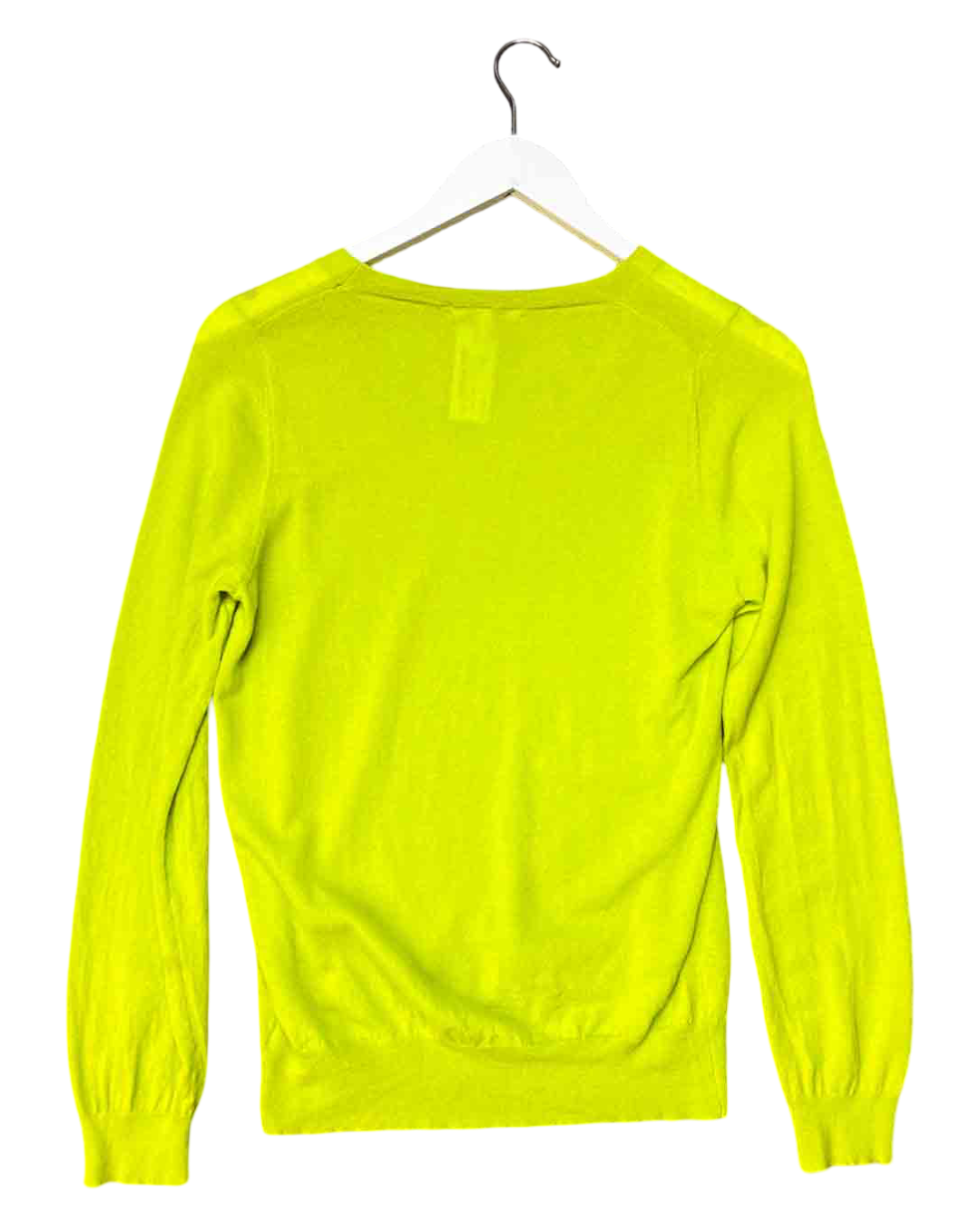 Size S | Anna Thomas Lime Green Wool/Cashmere Jumper
