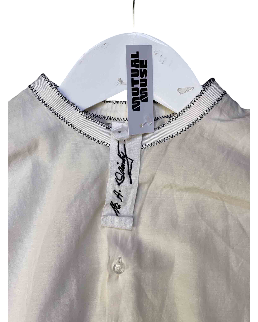 Size 8 | M.A Dainty White Gathered Top