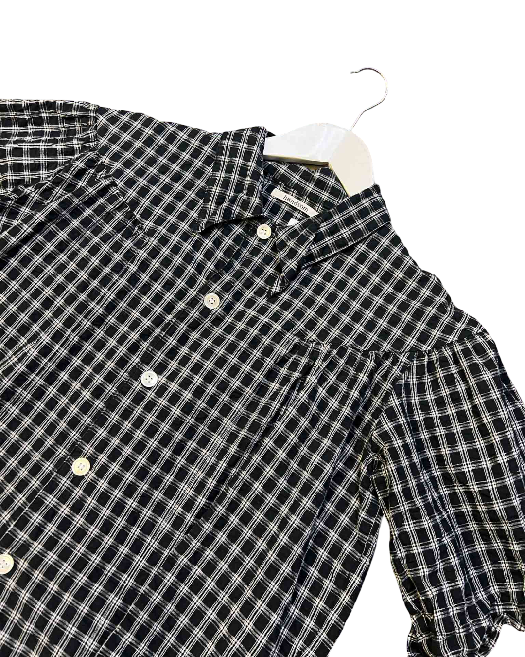 Size 10 (M) | Handsom Seersucker Cotton Check Shirt