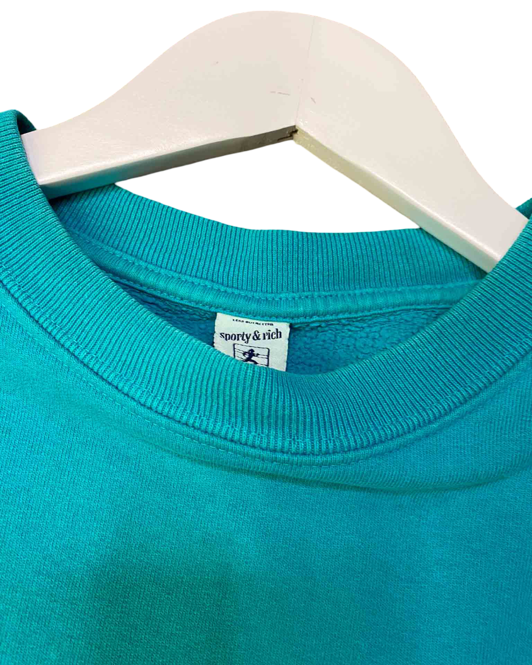 Size M | Sporty & Rich Teal Crewneck Jumper