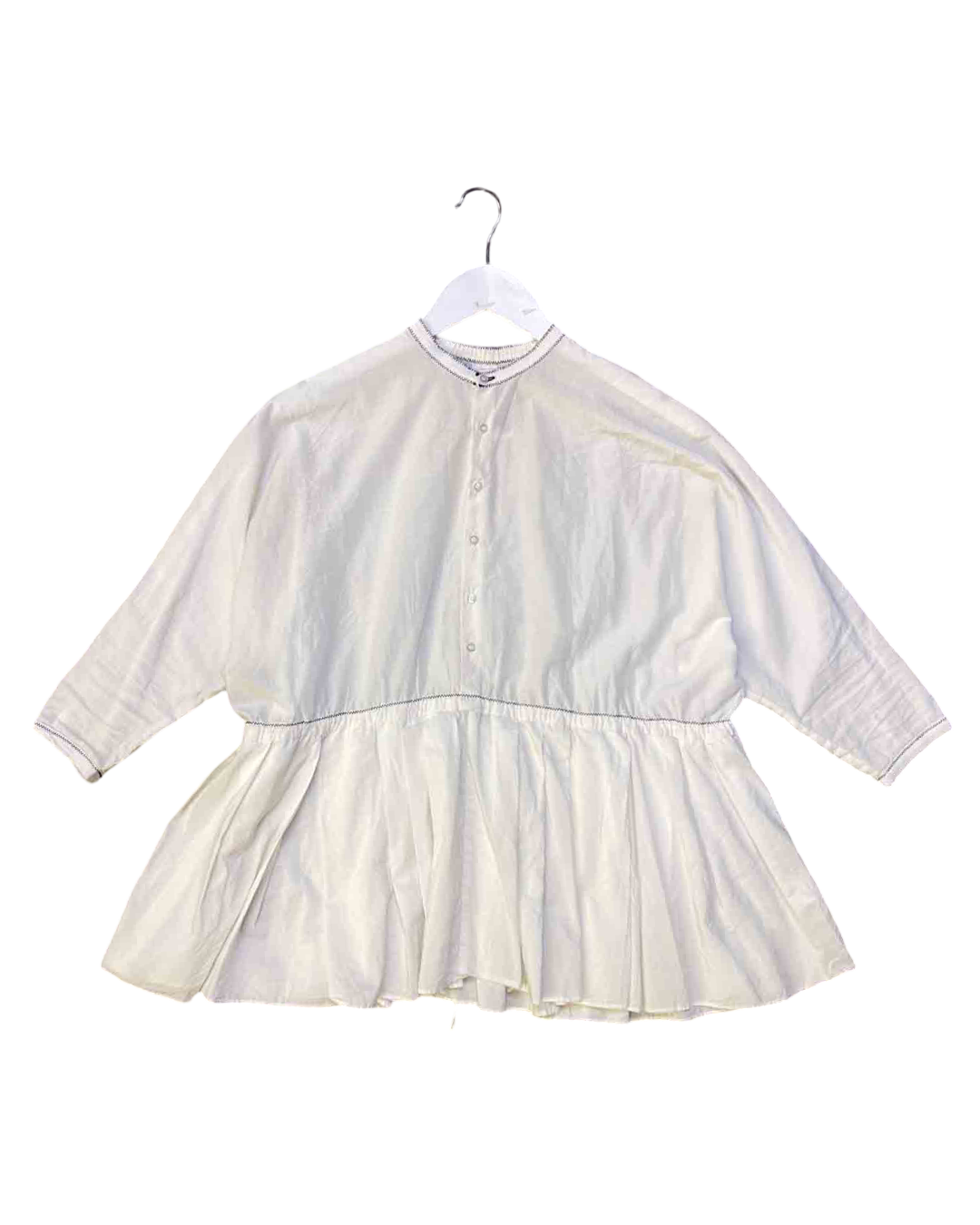 Size 8 | M.A Dainty White Gathered Top