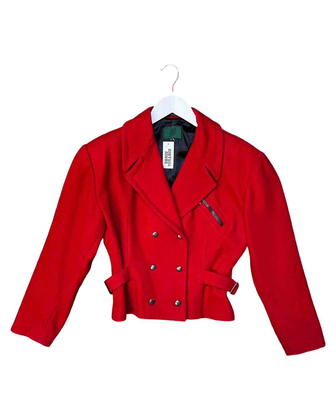 Size 42 (M) | Jean Paul Gaultier Junior Red Wool Jacket