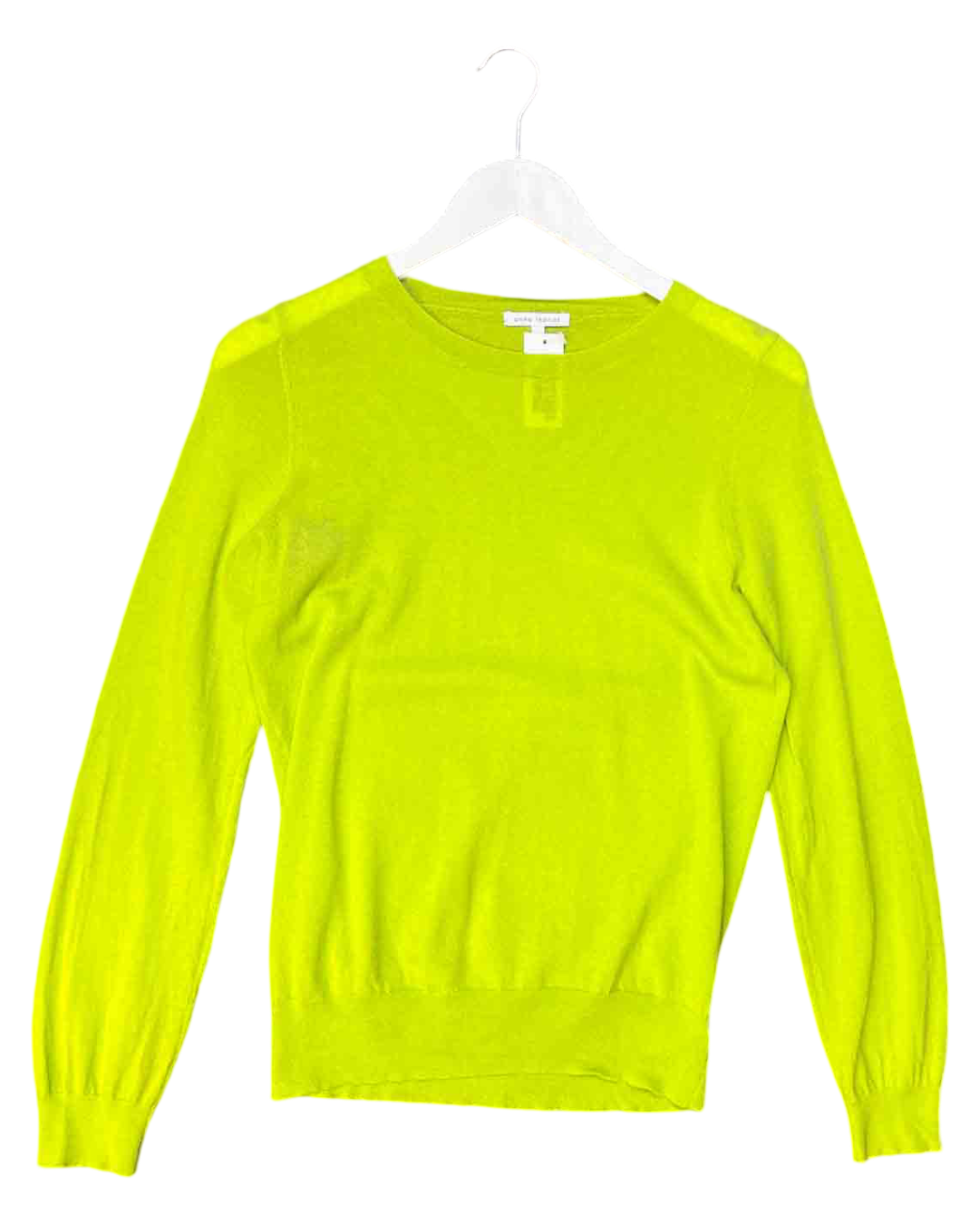 Size S | Anna Thomas Lime Green Wool/Cashmere Jumper