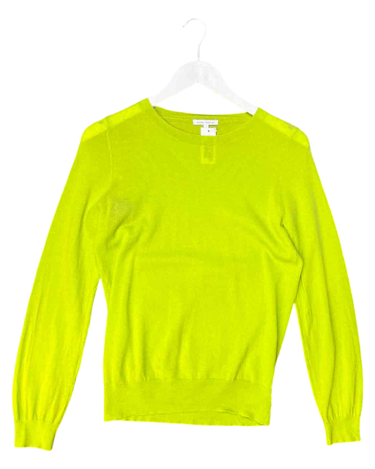 Size S | Anna Thomas Lime Green Wool/Cashmere Jumper
