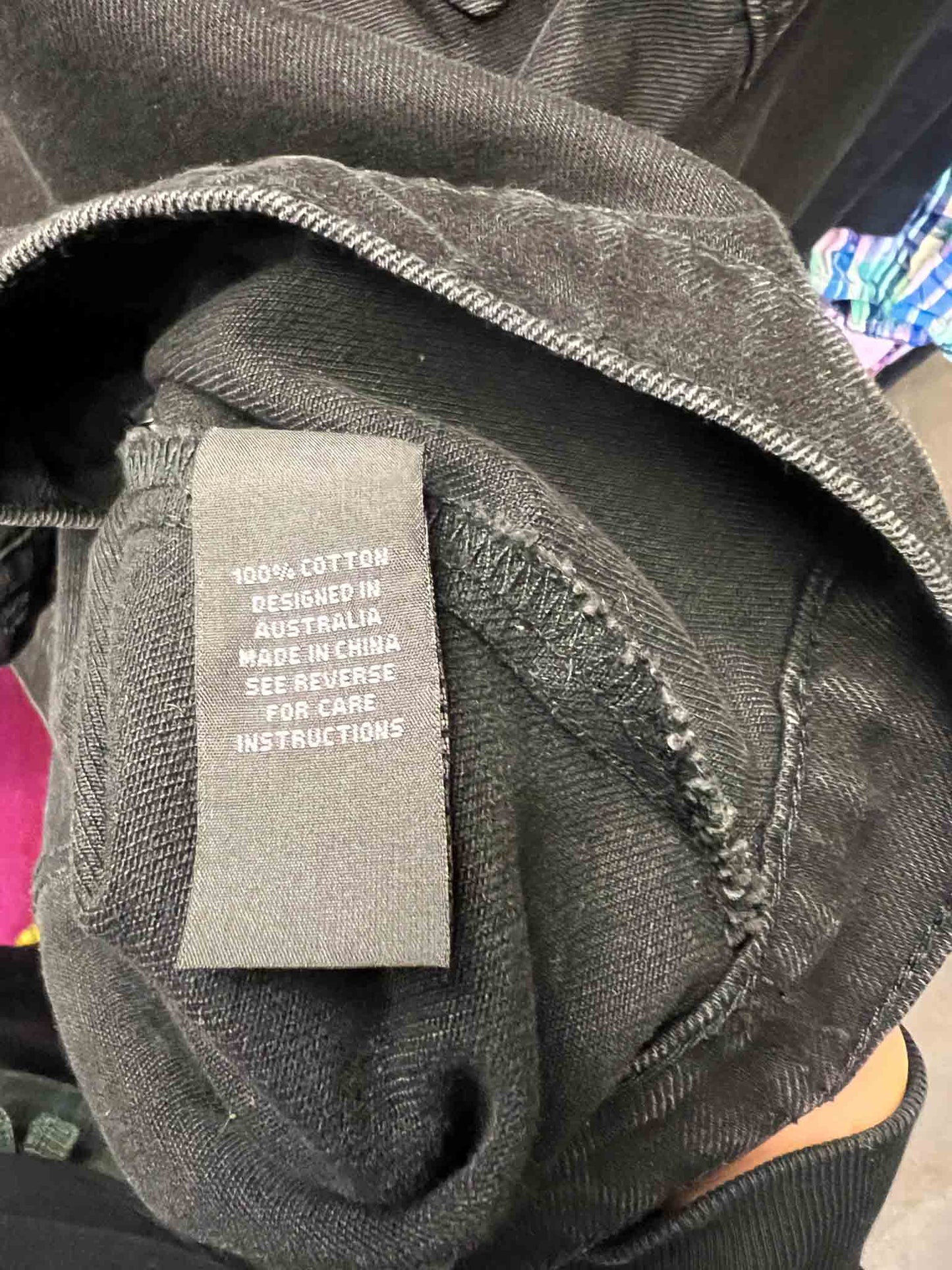 Size L | Alpha60 Boxy Black Denim Jacket