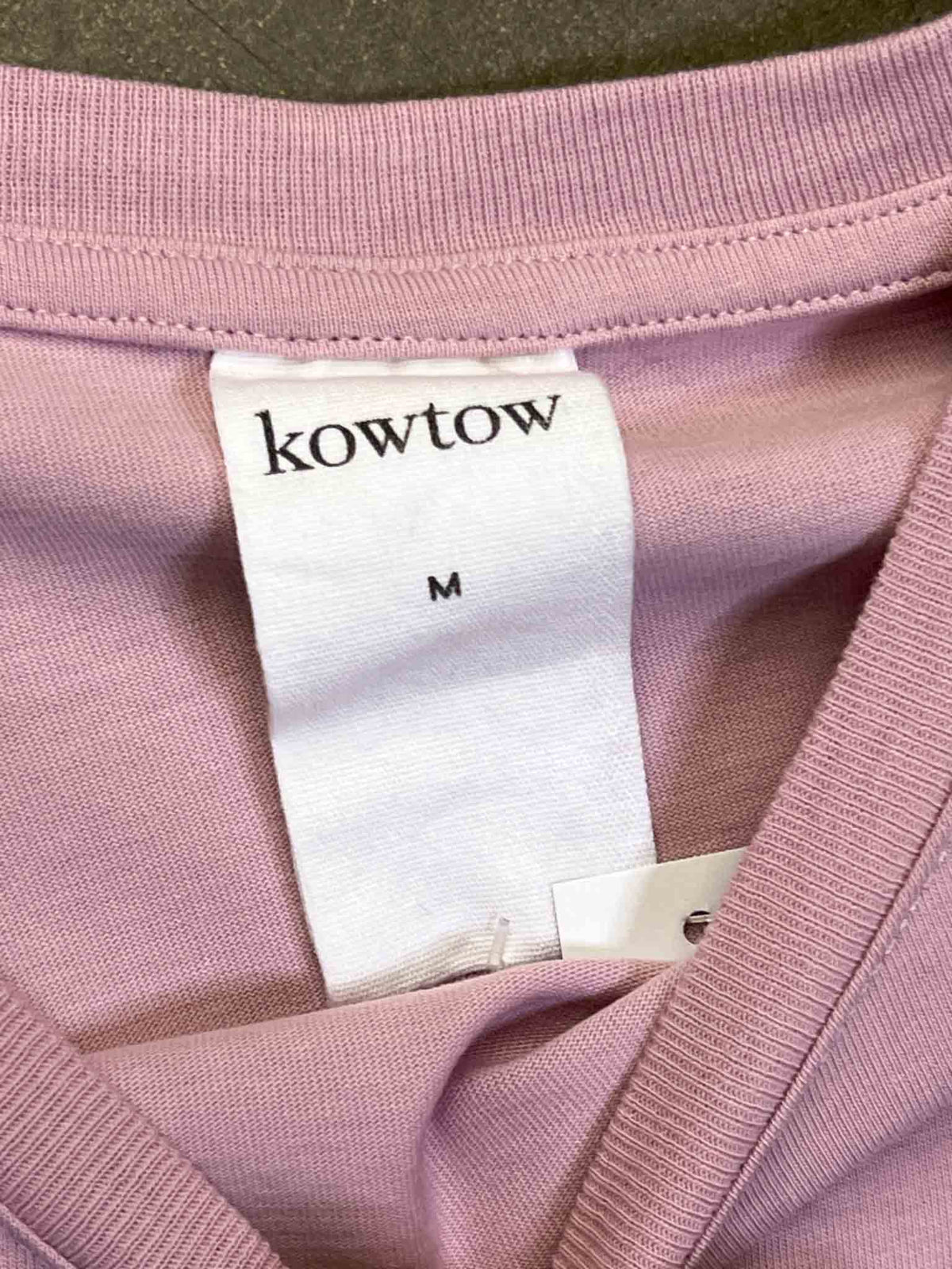 Size M | Kowtow Pink Organic Cotton T-shirt