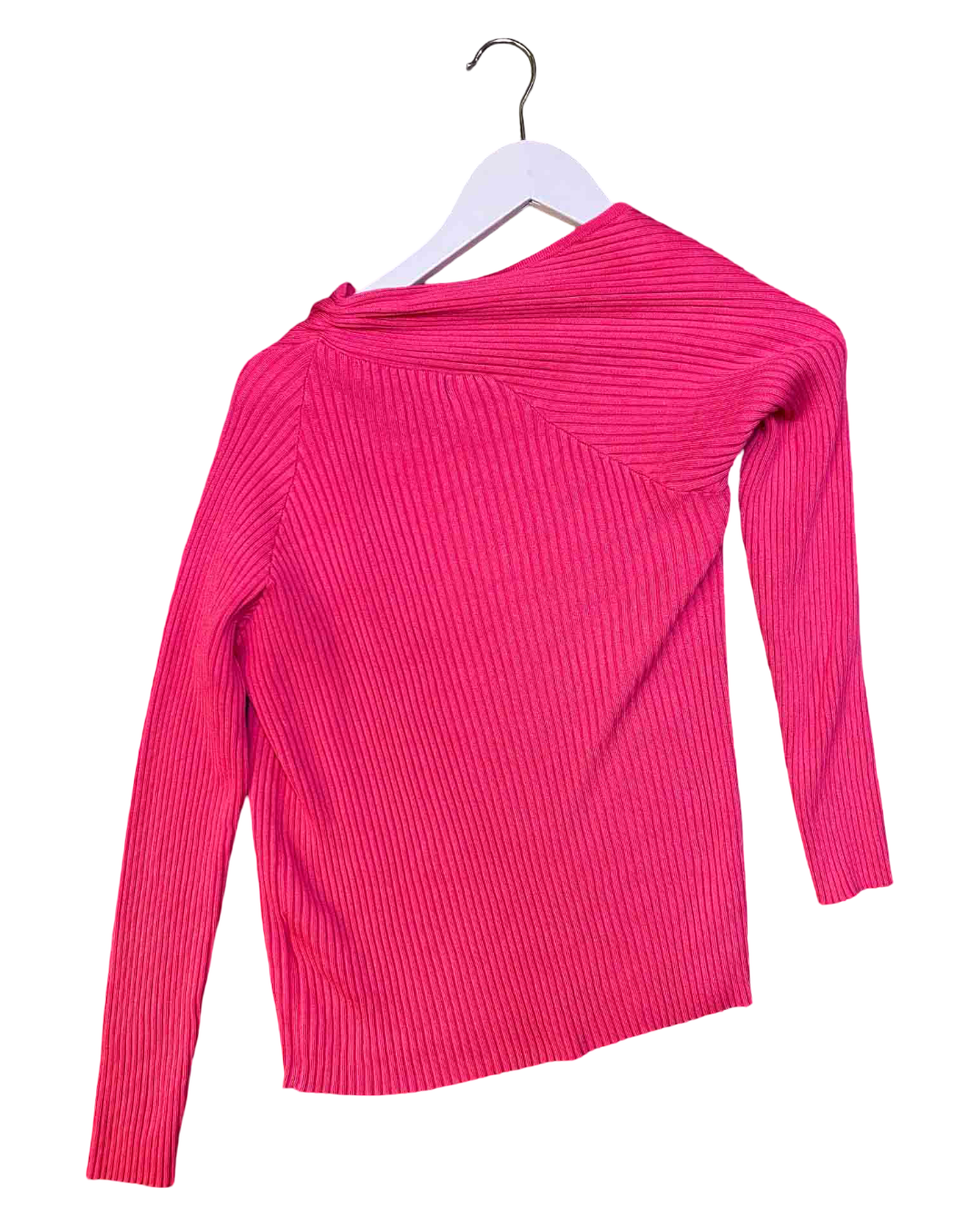 Size L | Wynn Hamlyn Pink Keyhole Knit Long Sleeve Top