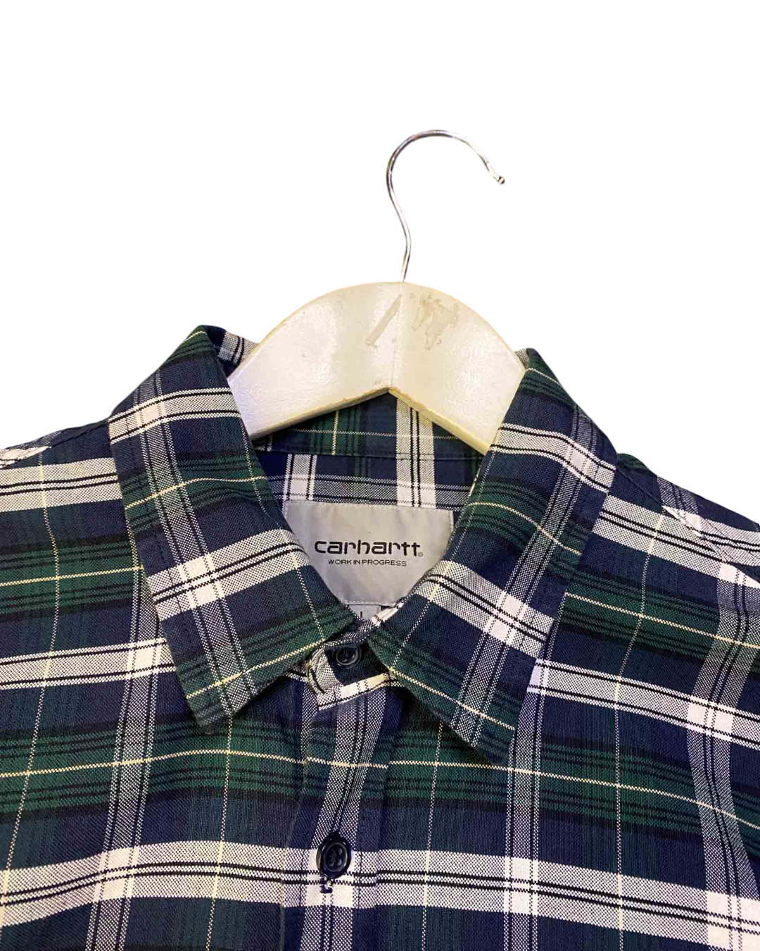 Size L | Carhartt Blue and Green Dormer Check Shirt