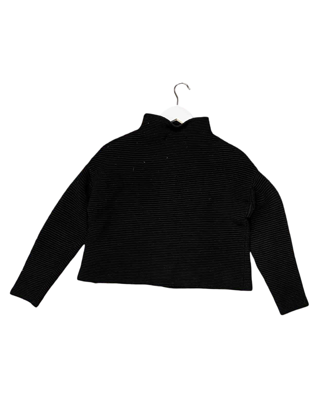 Size S | Alpha60 Black Wool Blend Ribbed Jumper