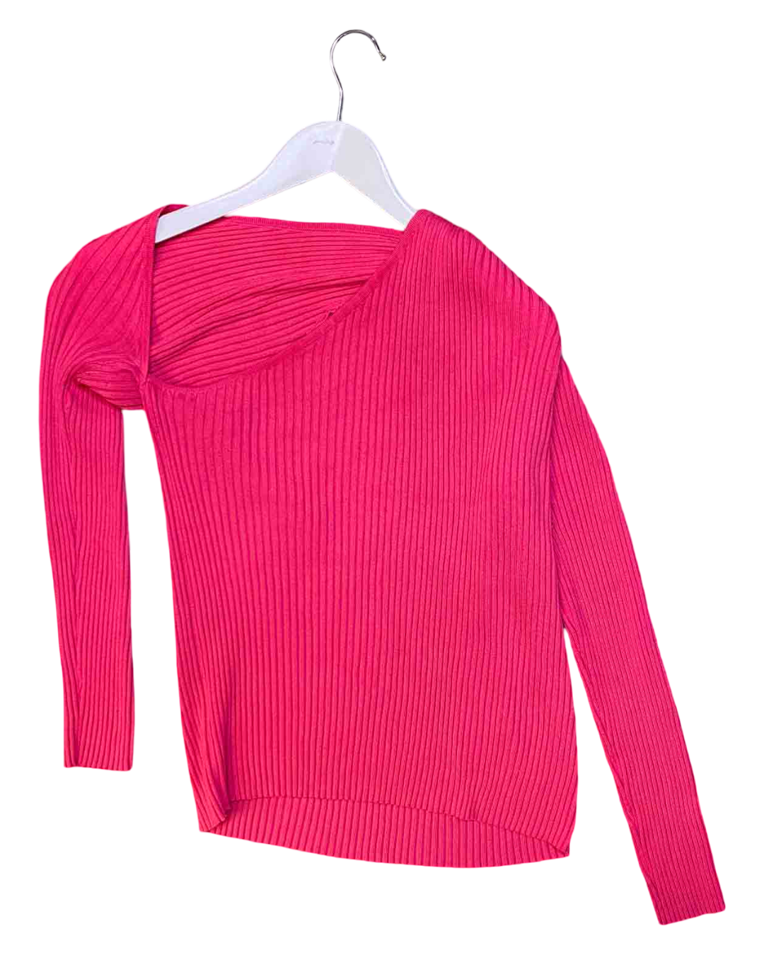 Size L | Wynn Hamlyn Pink Keyhole Knit Long Sleeve Top