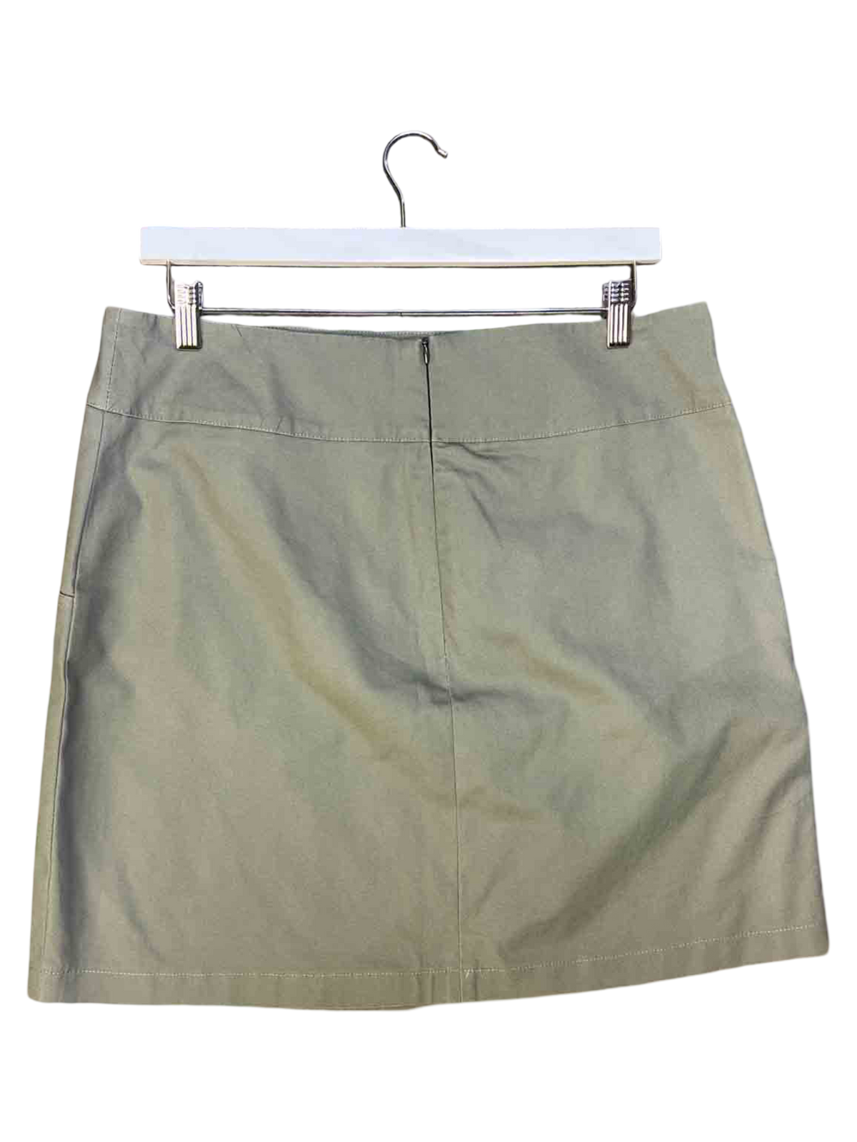 Size 14 (XL) | Queen Khaki Cotton Mini Skirt