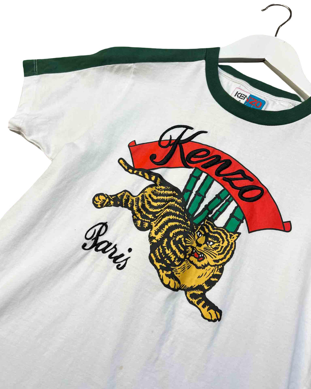 Size XS | Kenzo Paris Tiger Print Cotton T-shirt
