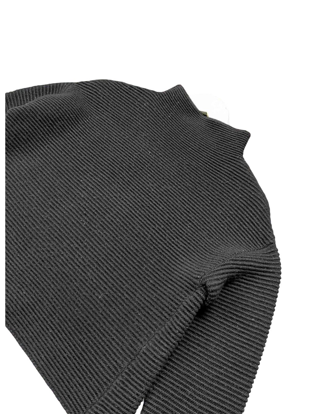 Size S | Alpha60 Black Wool Blend Ribbed Jumper