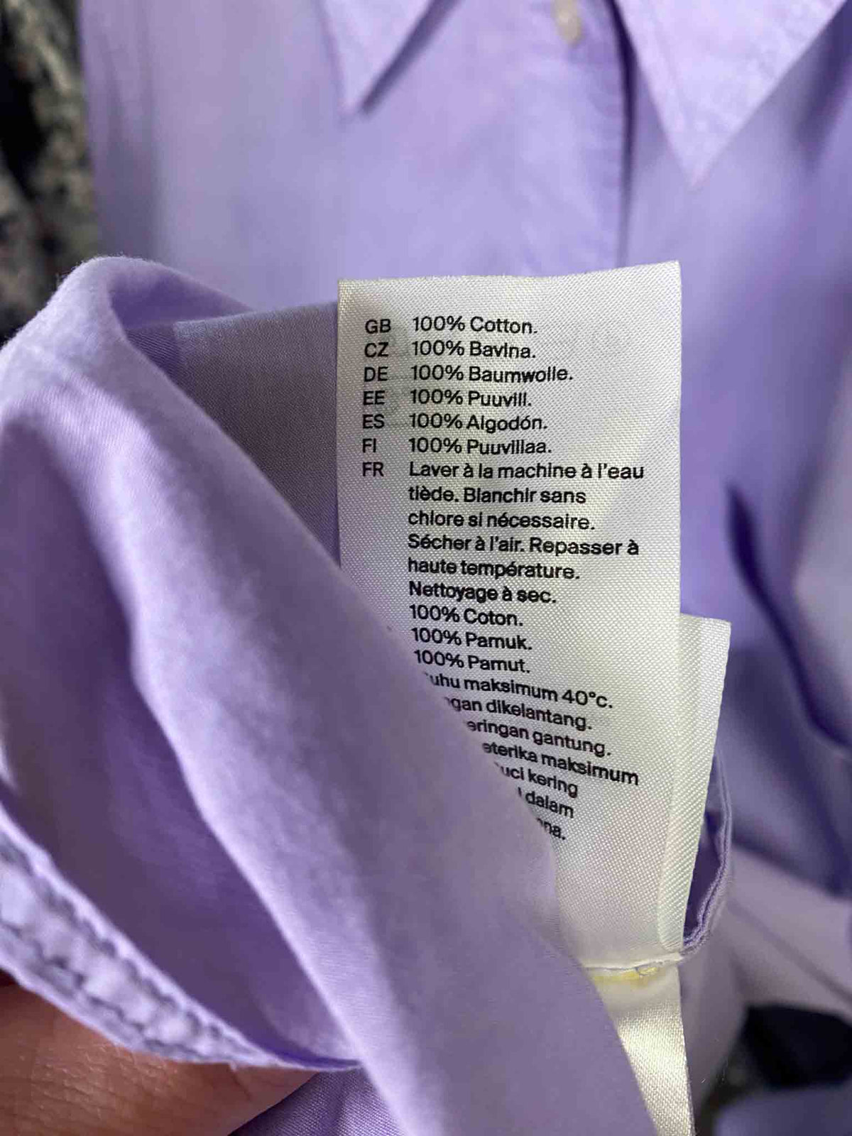Size L | COS Purple Shirt