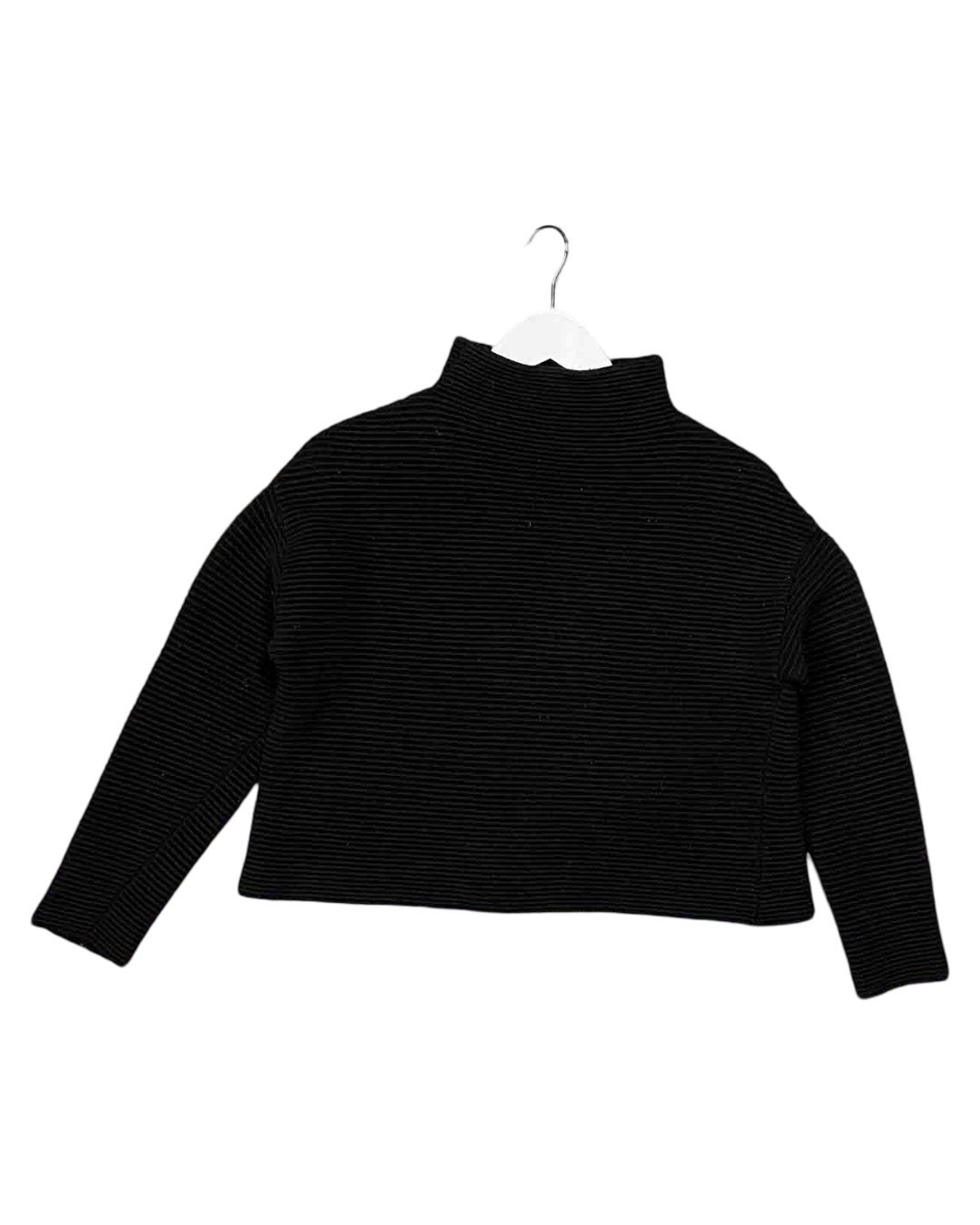 Size S | Alpha60 Black Wool Blend Ribbed Jumper