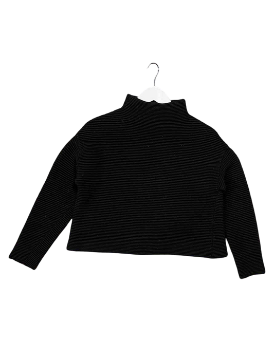 Size S | Alpha60 Black Wool Blend Ribbed Jumper