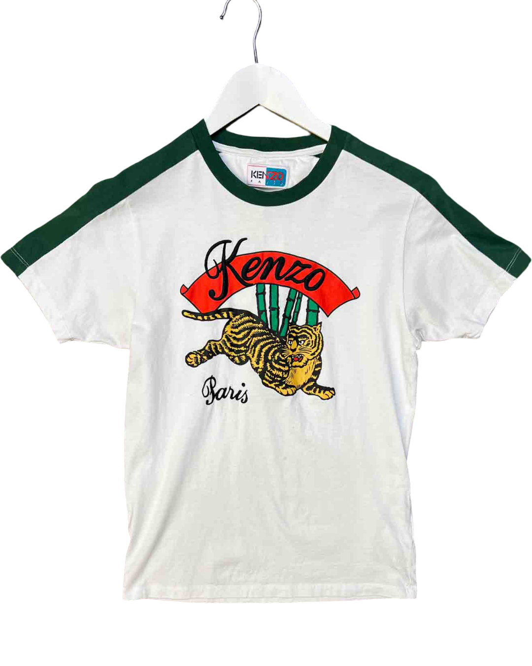 Size XS | Kenzo Paris Tiger Print Cotton T-shirt