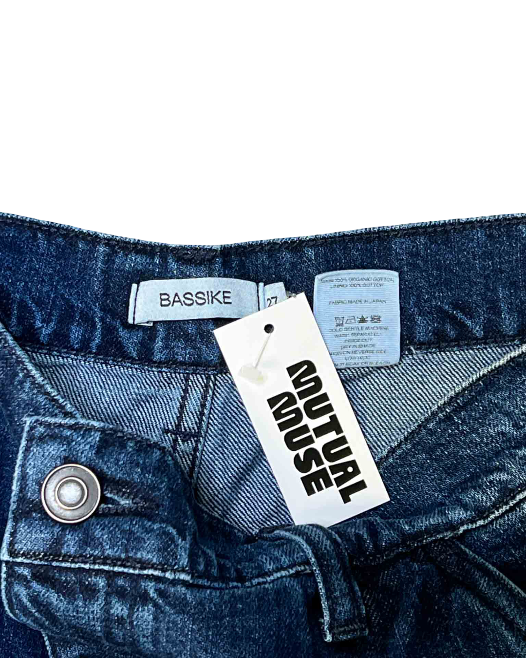 Size 27 | Bassike Midwash Organic Cotton Carpenter Jeans