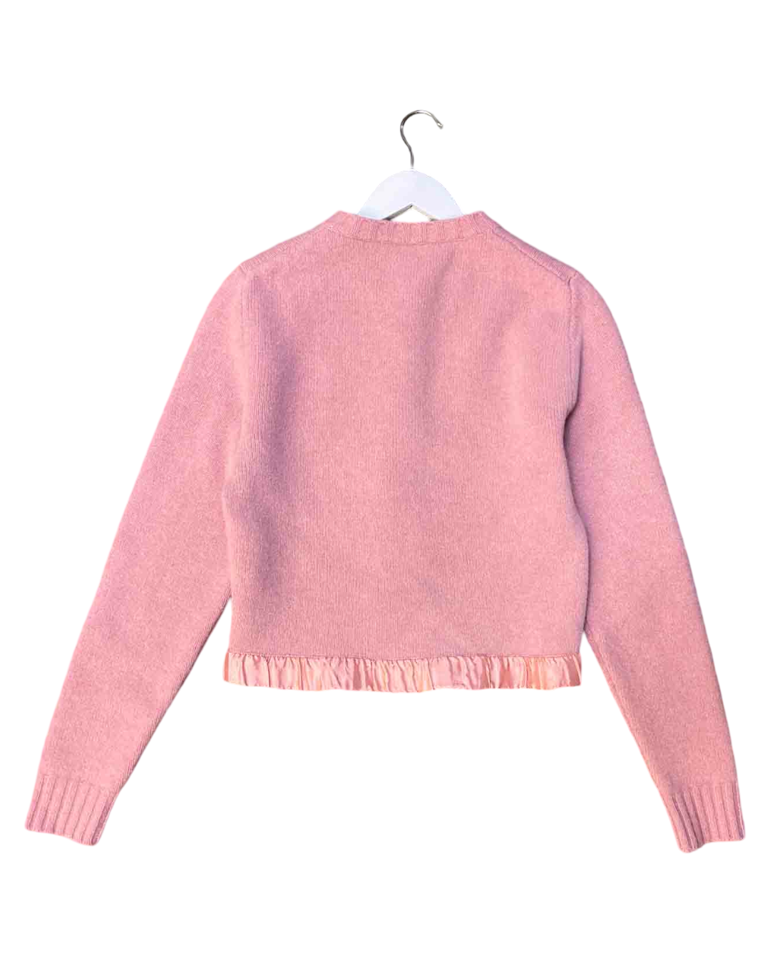Size M |  Molly Goddard Pink Lambswool Cardigan