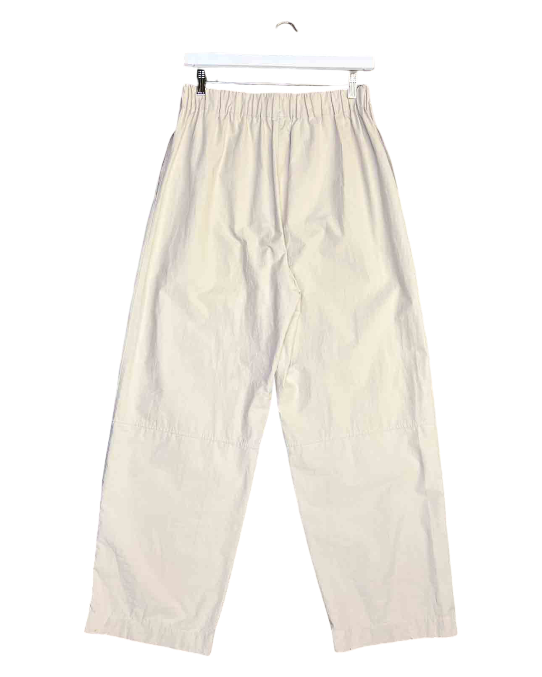 Size 12 (L) | Henne Beige Cotton Wide Leg Pants