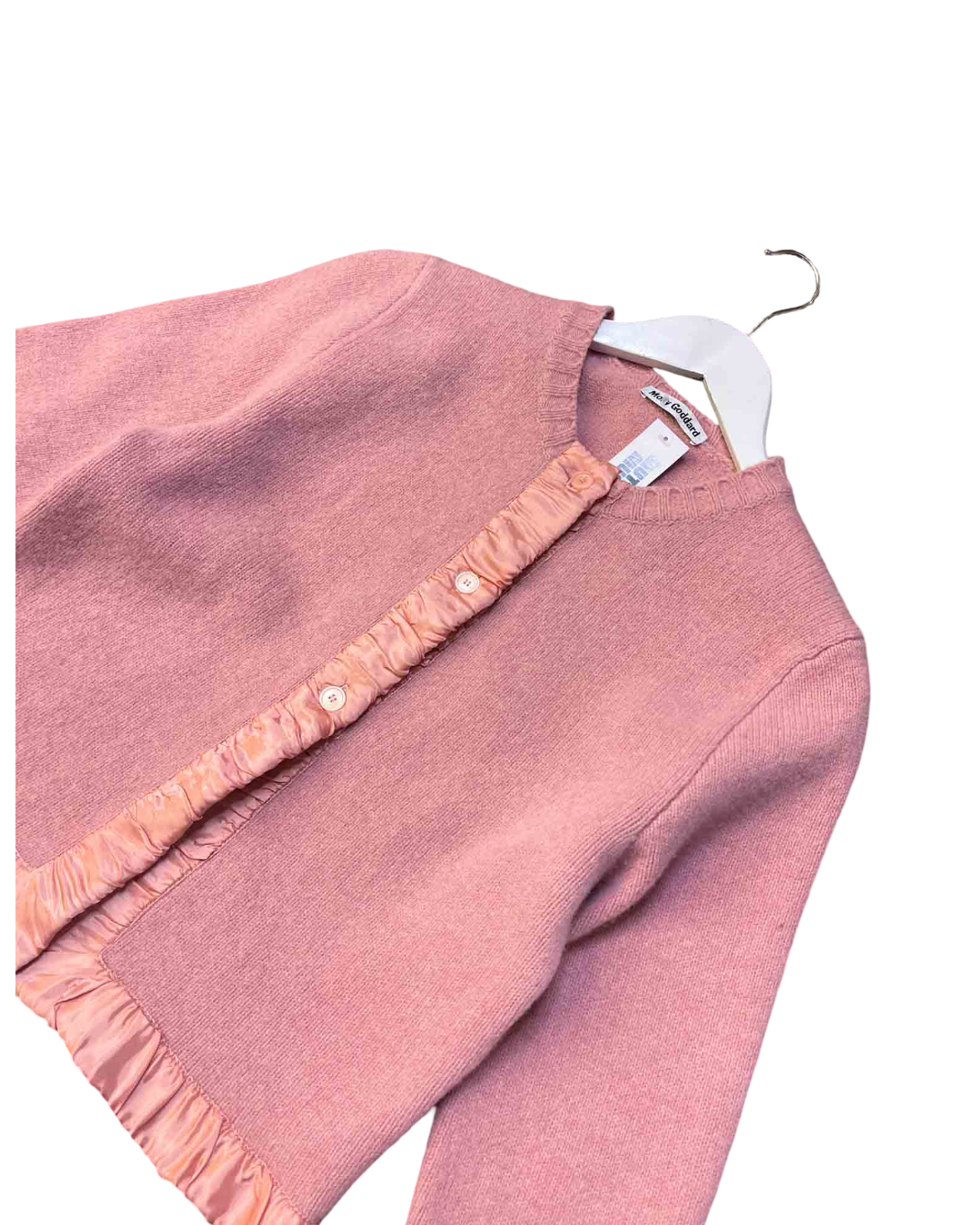 Size M |  Molly Goddard Pink Lambswool Cardigan