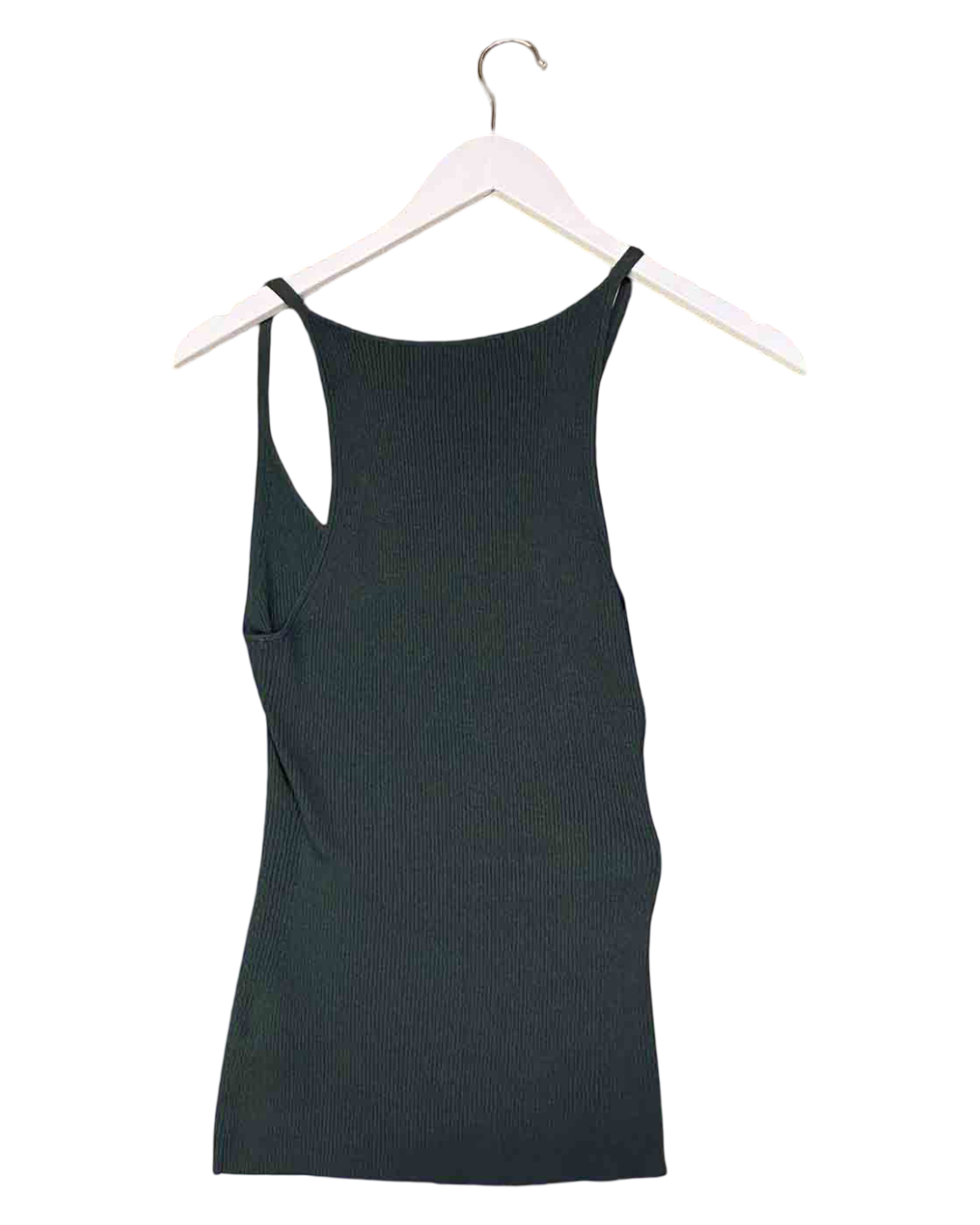 Size S | Dion Lee Green Ribbed Singlet