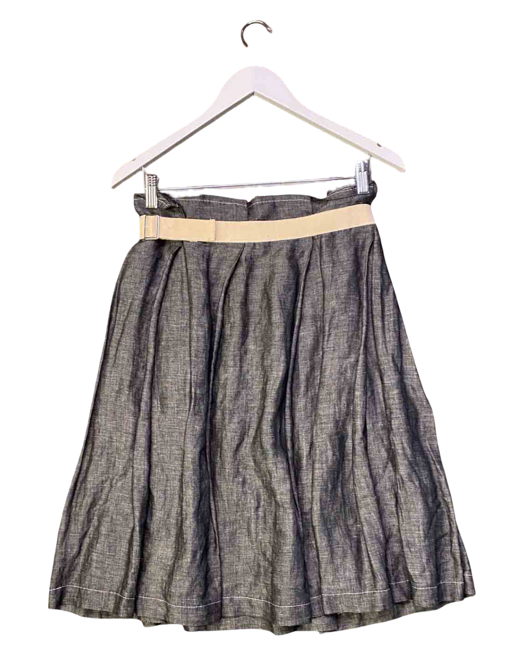 Size S | Comme des Garçons Tricot Grey Linen Pleated Skirt