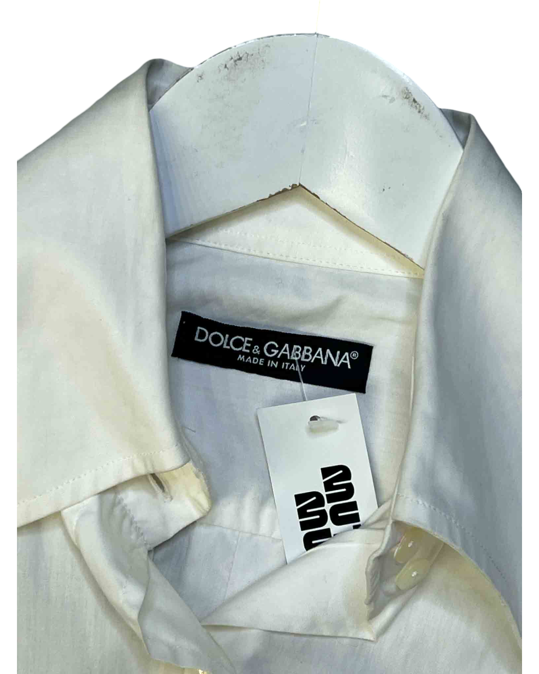 Size 40 (S) | Dolce & Gabbana White Cotton Tailored Shirt