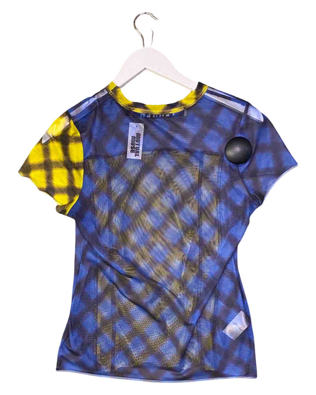 Size M | Verner Blue and Yellow Mesh Top