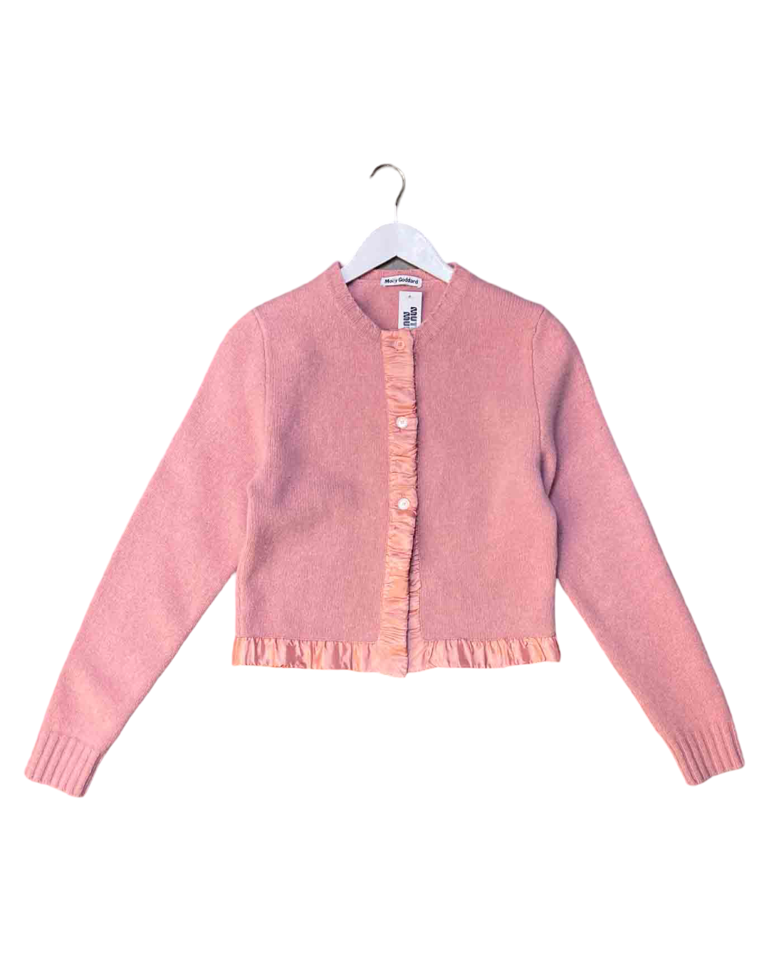 Size M |  Molly Goddard Pink Lambswool Cardigan