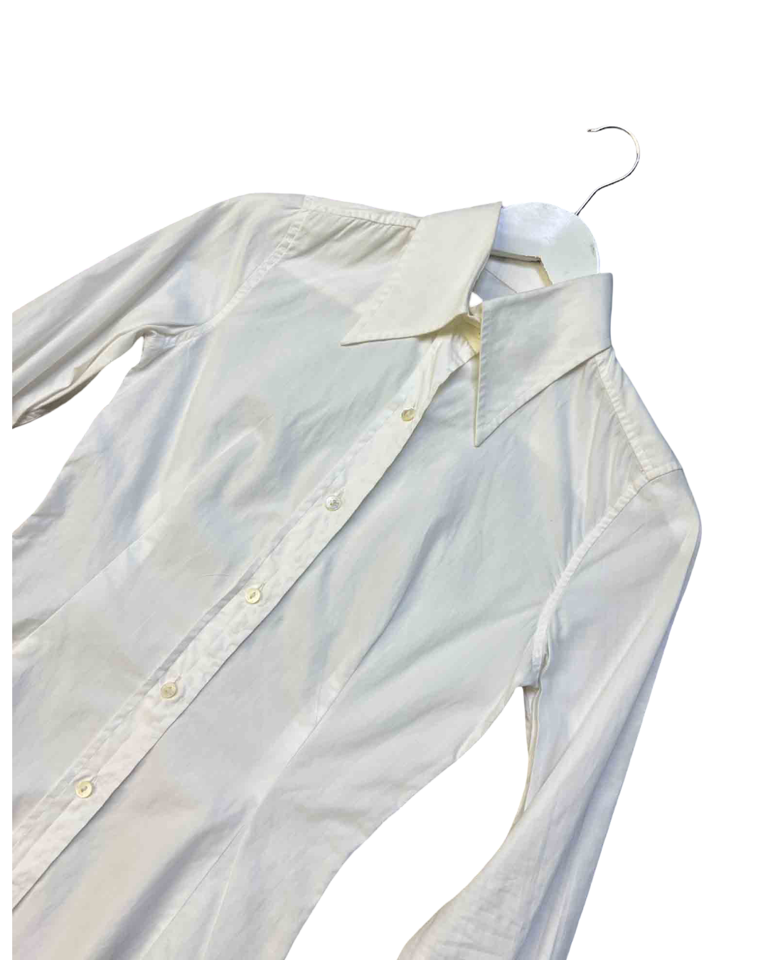 Size 40 (S) | Dolce & Gabbana White Cotton Tailored Shirt