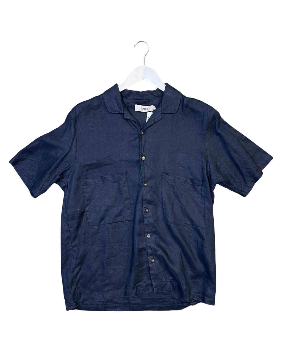 Size S | Kloke Navy Linen Shirt
