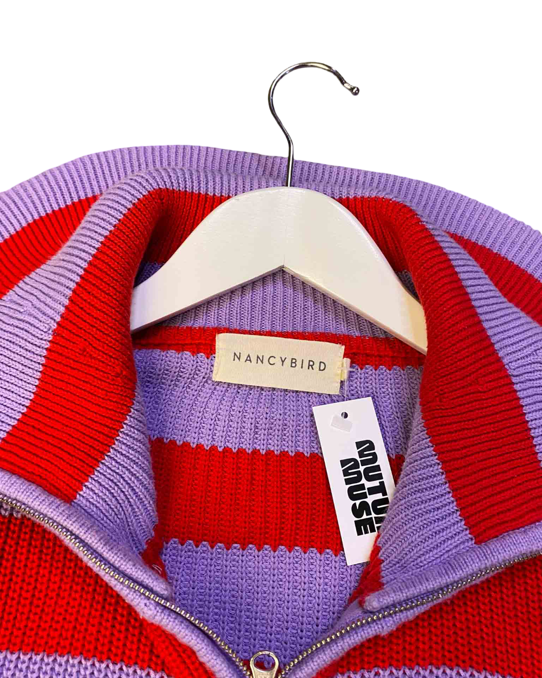 Size XXL | Nancy Bird Purple and Red Striped Jumper