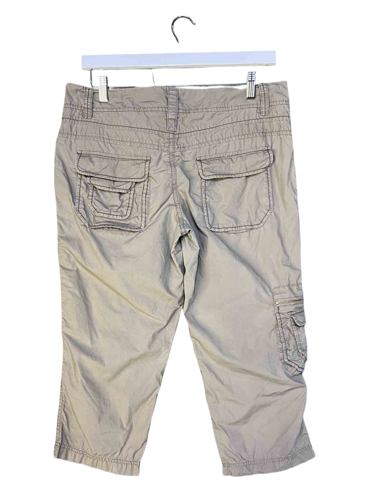 Size L | Esprit Khaki Capri Cargo Shorts