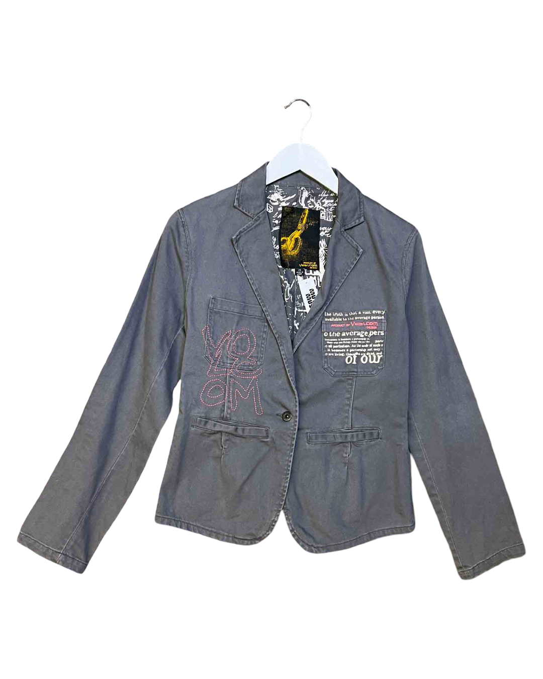 Size 14 (M) | Volcom Vint. Denim Embroidered Blazer