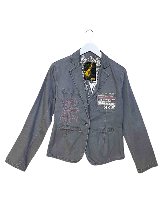 Size 14 (M) | Volcom Vint. Denim Embroidered Blazer