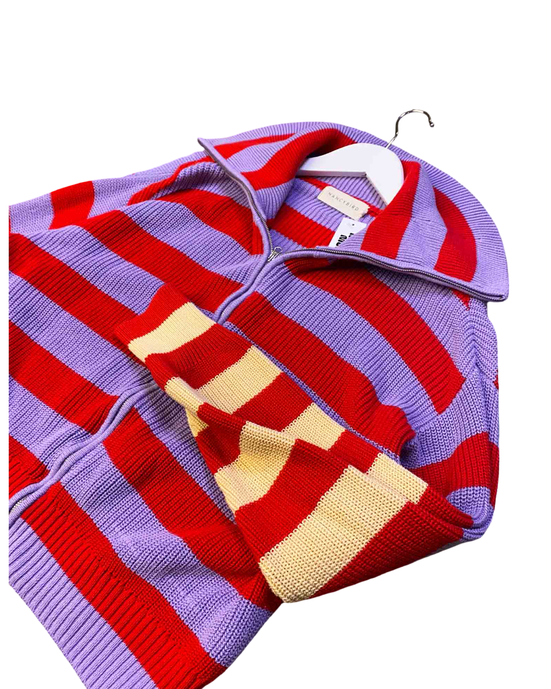 Size XXL | Nancy Bird Purple and Red Striped Jumper