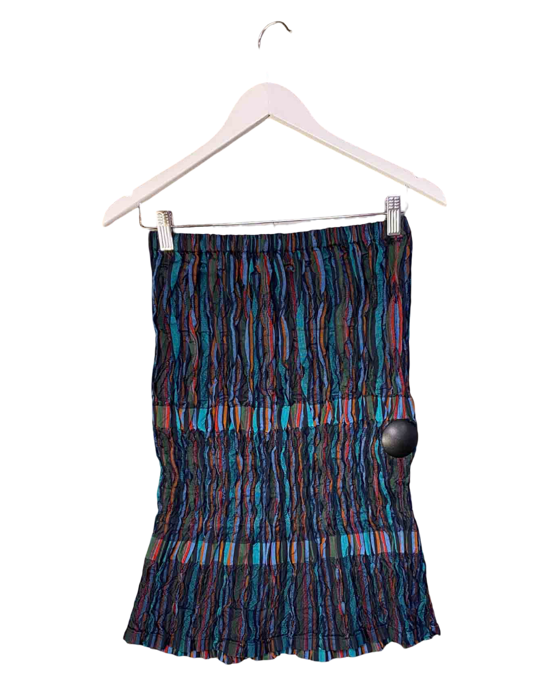 Size S | A-POC Issey Miyake Multi Stripe Wrinkle Pleat Skirt