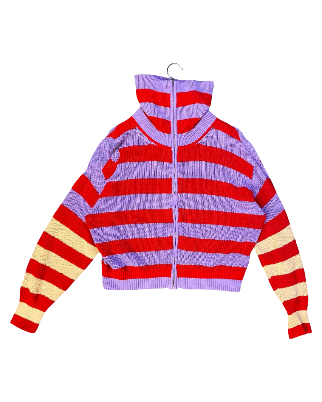 Size XXL | Nancy Bird Purple and Red Striped Jumper