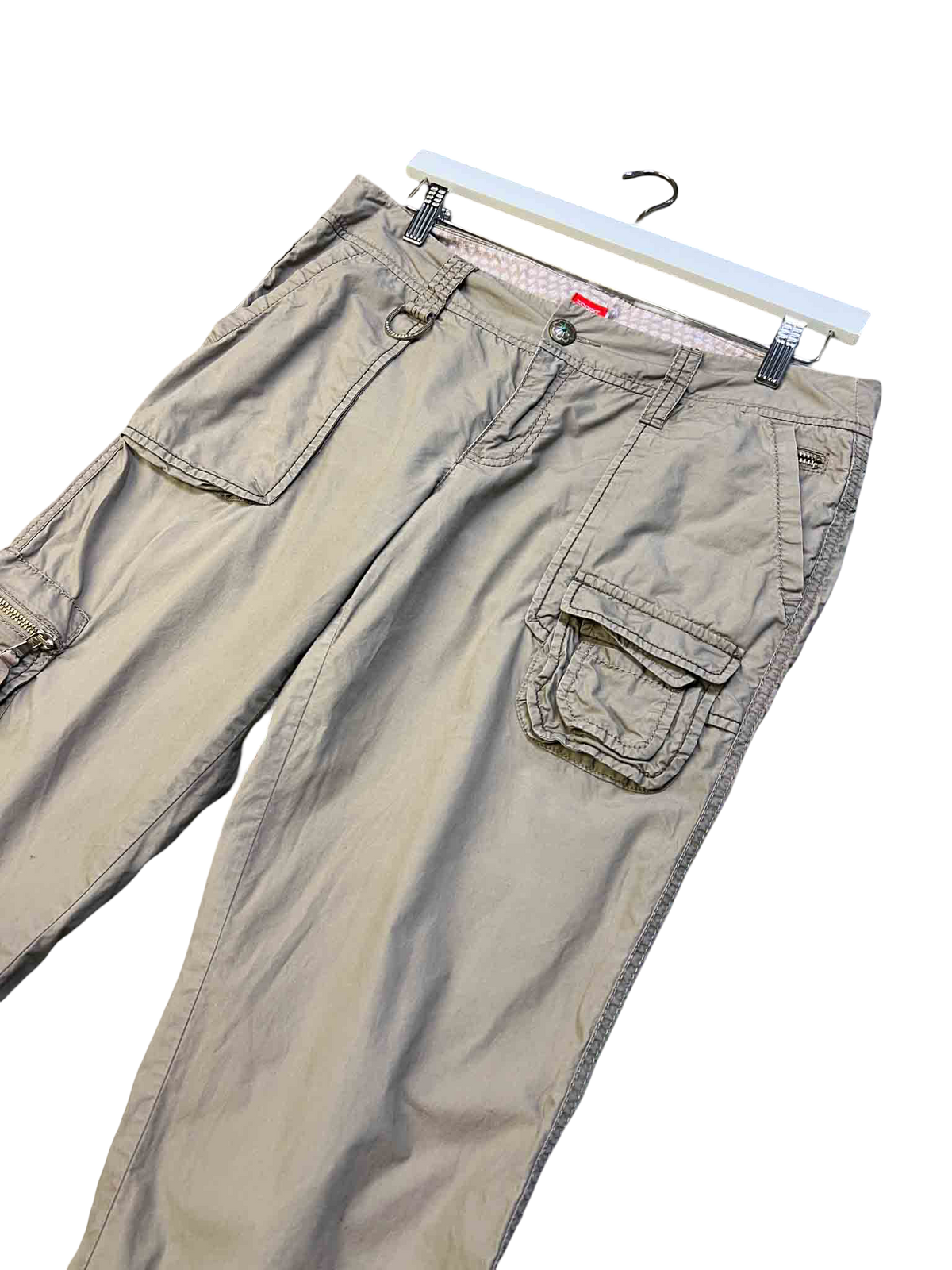 Size L | Esprit Khaki Capri Cargo Shorts
