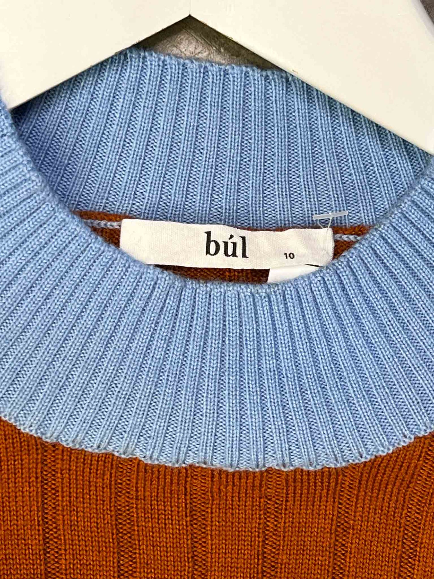 Size 10 (M) | Bul Ribbed Merino Wool Long-Sleeve Top