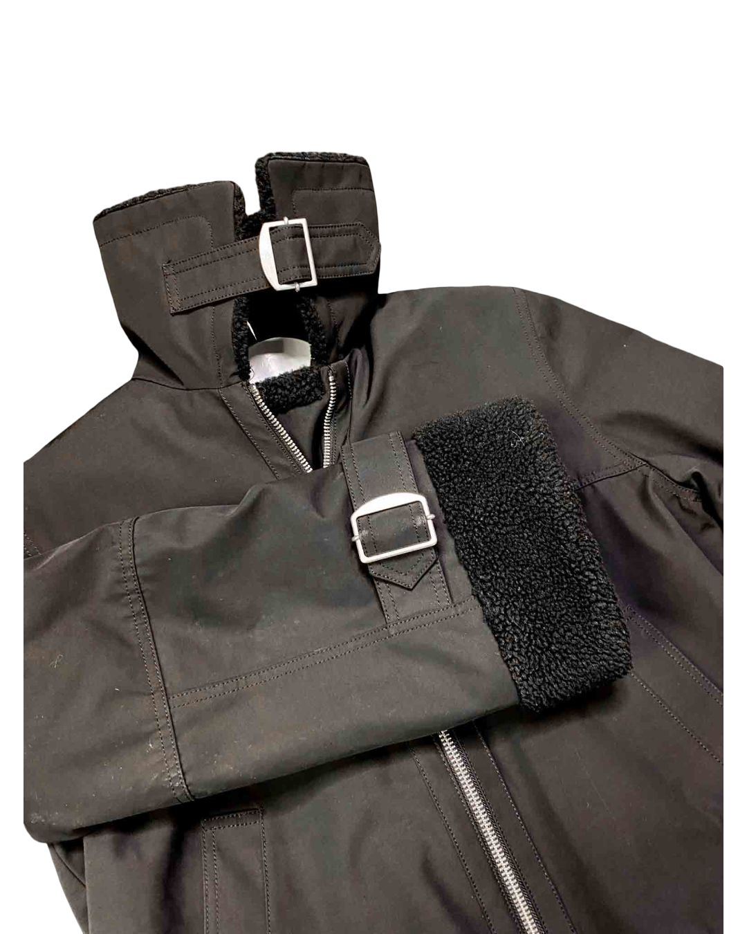 Size M | & Other Stories Black Relaxed Aviator Jacket