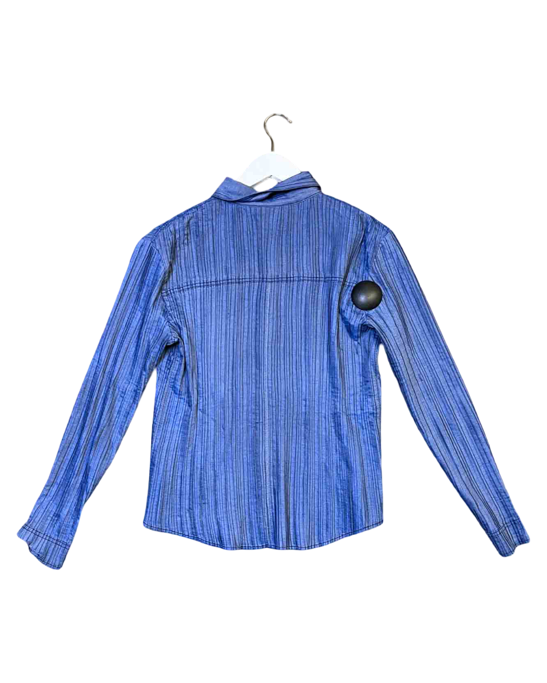 Size S | Alpha60 Blue Pleated Shirt