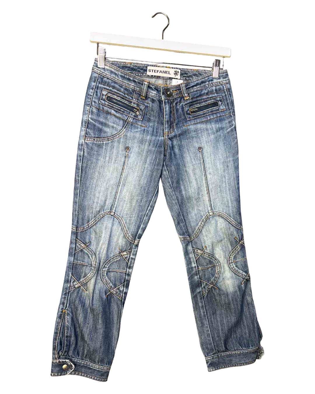 Size 2 (6) | Stefanel Zippy Denim Capris
