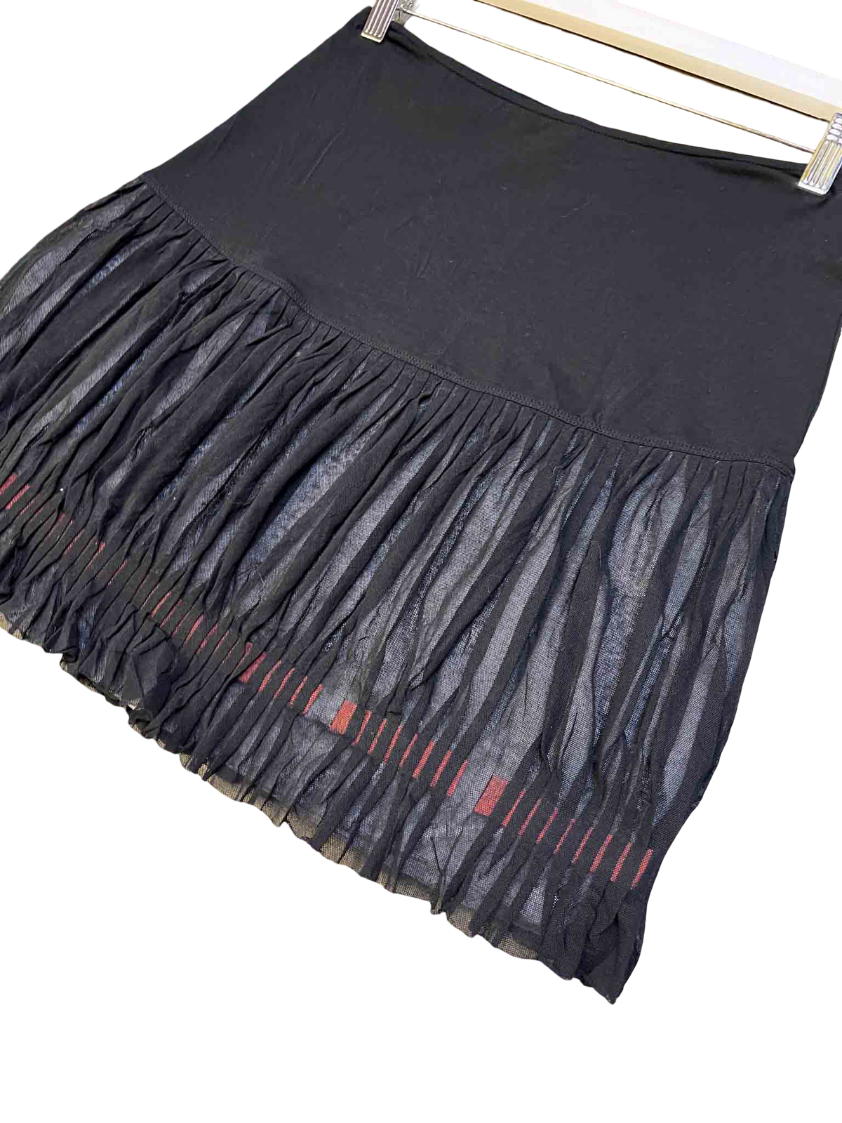 Size S | Cop Copine Black Mesh Bubble Skirt