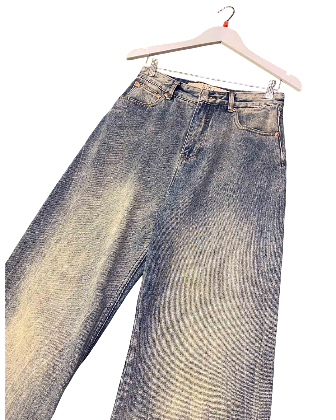 Size 26 | Maison Margiela Distressed Blue Flared Jeans