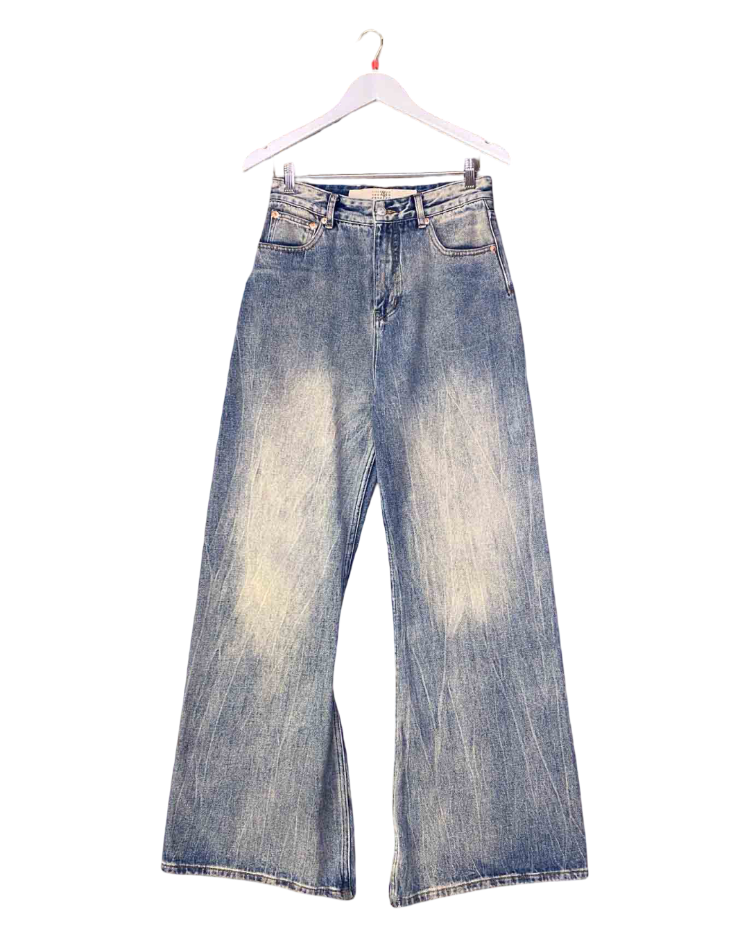 Size 26 | Maison Margiela Distressed Blue Flared Jeans