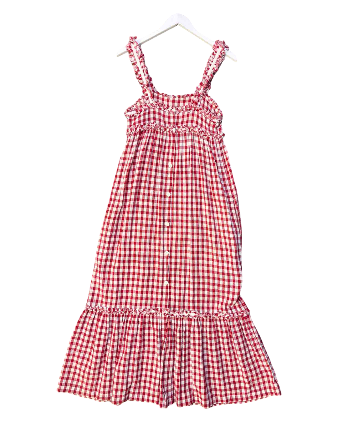 Size 1 (S) | Lee Matthews Gingham Midi Dress