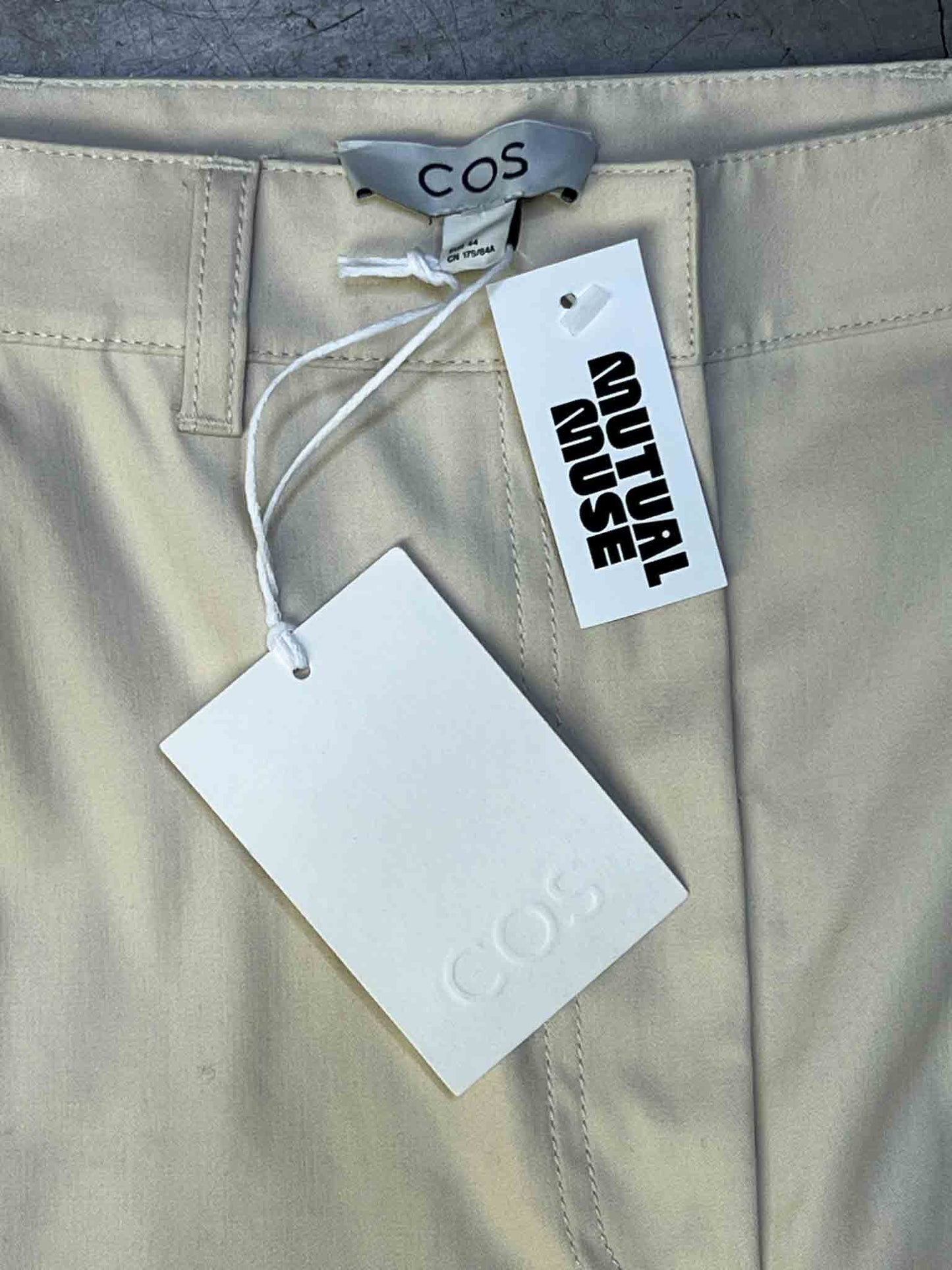 Size 44 (XXL) | COS Cream Cotton Barrel Pants NWT