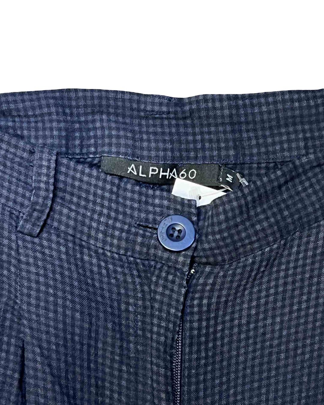 Size M | Alpha60 Navy Gingham Pants